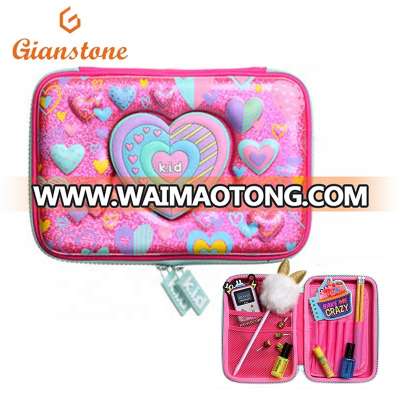 custom printed hard zipper kids school pencil case