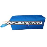 Blue Colour Polyester Pencil Pouch Bag Stationery Holder Bags with PP Webbing